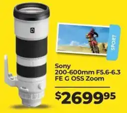 Teds Cameras Sony 200-600mm F5.6-6.3 FE G OSS Zoom offer