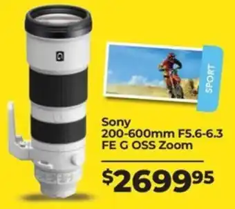 Teds Cameras Sony 200-600mm F5.6-6.3 FE G OSS Zoom offer