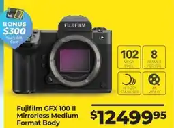 Teds Cameras Fujifilm GFX 100 II Mirrorless Medium offer