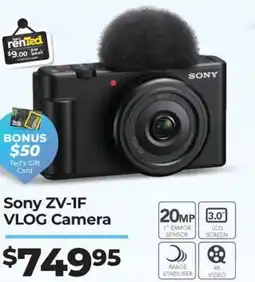 Teds Cameras Sony ZV-IF VLOG Camera offer