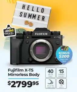 Teds Cameras Fujifilm X-T5 Mirrorless Body offer