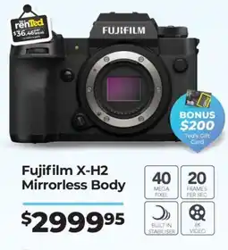 Teds Cameras Fujifilm X-H2 Mirrorless Body offer