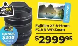 Teds Cameras Fujifilm XF 8-16mm F2.8 R WR Zoom offer