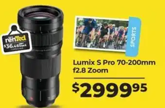 Teds Cameras Lumix S Pro 70-200mm f2.8 Zoom offer