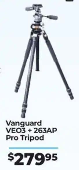 Teds Cameras Vanguard VEO3 + 263AP Pro Tripod offer