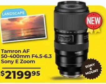 Teds Cameras Tamron AF 50-400mm F4.5-6.3 Sony E Zoom offer