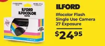 Teds Cameras Ilfocolor Flash Single Use Camera 27 Exposure offer