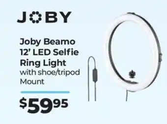 Teds Cameras Joby Beamo 12' LED Selfie Ring Light offer