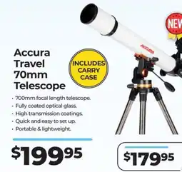 Teds Cameras Accura Travel 70mm Telescope offer