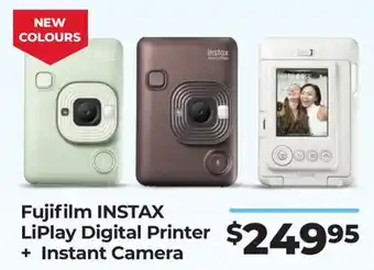 Teds Cameras Fujifilm instax liplay digital printer + instant camera offer