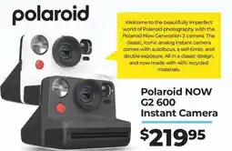 Teds Cameras Polaroid now g2 600 instant camera offer