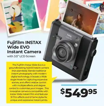 Teds Cameras Fujifilm instax wide evo instant camera offer