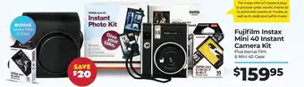 Teds Cameras Fujifilm Instax Mini 40 Instant Camera Kit offer