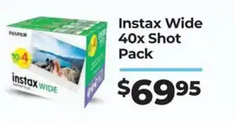 Teds Cameras Instax Wide 40x Shot Pack offer