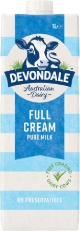 Coles Devondale Full Cream Long Life Milk 1 Litre offer