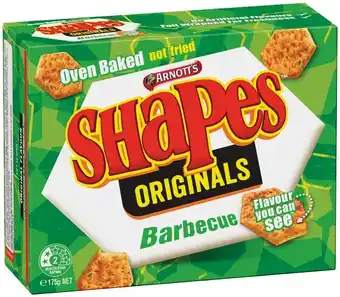 IGA Arnott’s Shapes 130‑190g, Jatz 225g or Clix 250g Selected Varieties offer