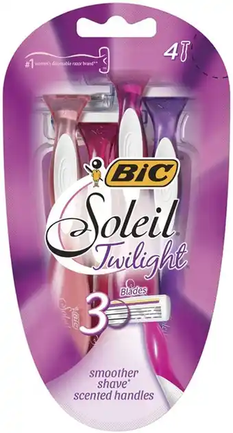 IGA BIC Soleil Twilight Women's Disposable Razors 4 Pack offer