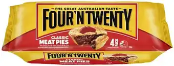 IGA Four’N Twenty Meat Pies 4 Pack Selected Varieties offer