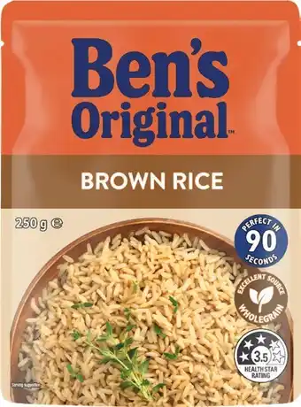 IGA Ben's Original Rice 250g Selected Varieties offer