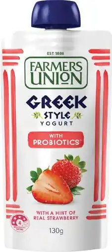 IGA Farmers Union Greek Style Yogurt 130g Selected Varieties offer