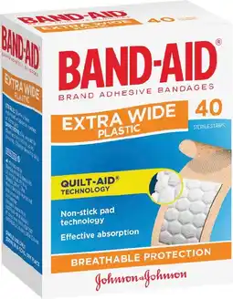 IGA Band-Aid Extra Wide Plastic Strips 40 Pack offer