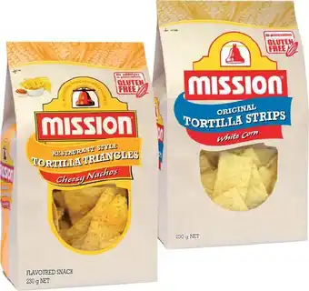 IGA Mission Tortilla Corn Chips 230g Selected Varieties offer