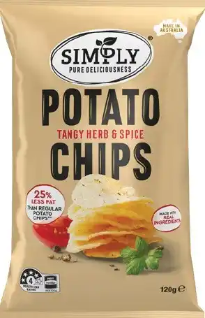 IGA Simply Chips 120g, Smith’s Baked 130g or PopCorners 130g Selected Varieties offer