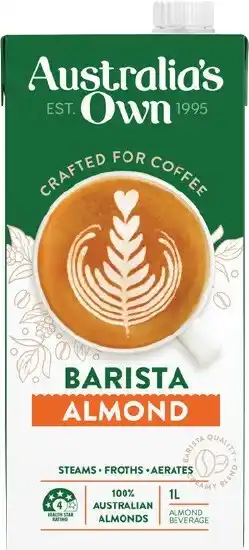 IGA Australia's Own Barista Almond, Oat or Macadamia Milk 1 Litre offer