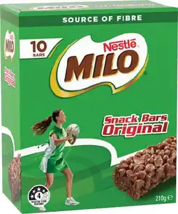 IGA Nestlé Milo Snack Bars 10 Pack Selected Varieties offer