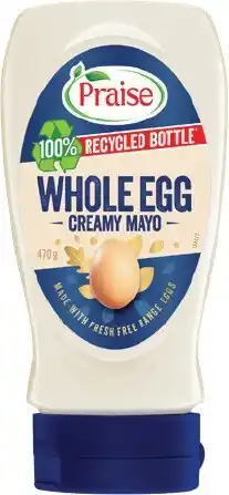 IGA Praise Whole Egg Squeezy Mayo 470‑500g Selected Varieties offer