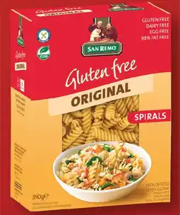 IGA San Remo Gluten Free 200‑350g, Spelt 250g, Pulse Pasta or Pasta Pro 250g Selected Varieties offer