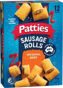 IGA Patties Party Sausage Rolls, Pasties, Quiches or Pies 12 Pack Selected Varieties offer