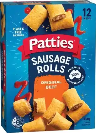 IGA Patties Party Sausage Rolls, Pasties, Quiches or Pies 12 Pack Selected Varieties offer