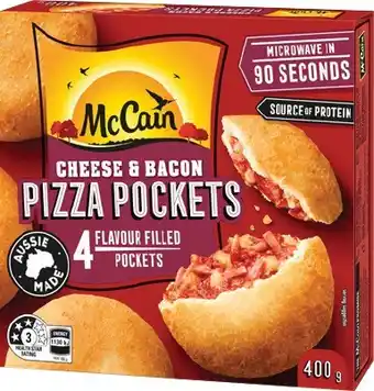 IGA McCain Pizza Pockets 400g Selected Varieties offer