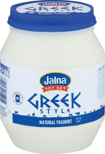 IGA Jalna Pot Set Yoghurt 1kg Selected Varieties offer