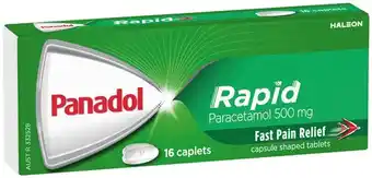 IGA Panadol Rapid Paracetamol 500mg Caplets 16 Pack offer