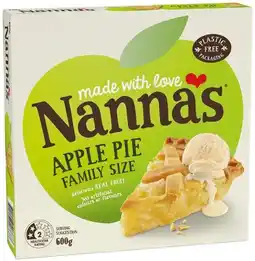 IGA Nanna’s Fruit Pies Family Size 600g or Snack Pies 450g Selected Varieties offer