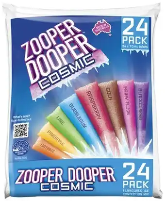 IGA Zooper Dooper Ice Tubes 24 Pack Selected Varieties offer