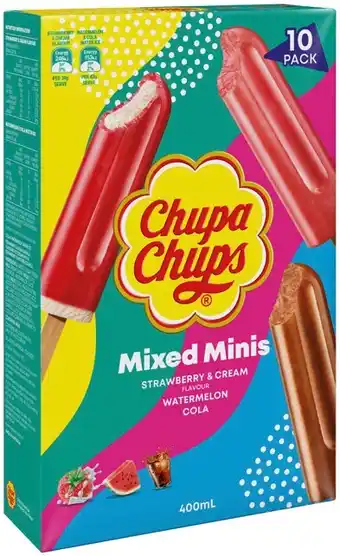 IGA Chupa Chups Ice Cream Mixed Minis 10 Pack offer