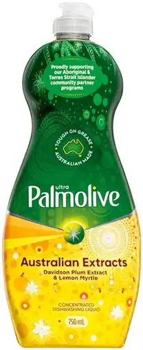 IGA Palmolive Australian Extracts Ultra Dishwashing Liquid 750mL Selected Varieties offer