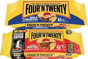 IGA Four'N Twenty Meat Pies 4 Pack Selected Varieties offer