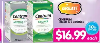 Your Discount Chemist Centrum Tablets offer