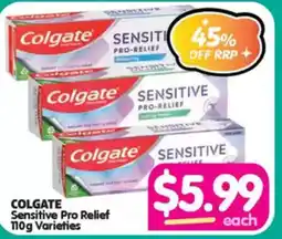 Your Discount Chemist Colgate Sensitive Pro Relief Varieties offer