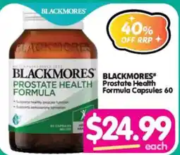 Your Discount Chemist Blackmores Prostate Health Formula Capsules offer