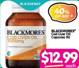 Your Discount Chemist Blackmores Cod Liver Oil offer