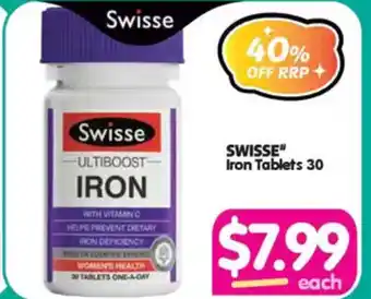 Your Discount Chemist Swisse Iron Tablets offer