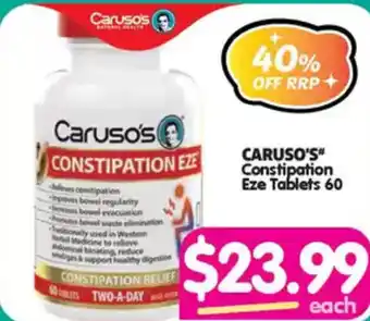 Your Discount Chemist Caruso's Constipation Eze Tablets offer
