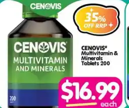 Your Discount Chemist Cenovis Multivitamin & Minerals Tablets offer