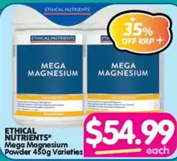 Your Discount Chemist Ethical Nutrients Mega Magnesium Powder offer
