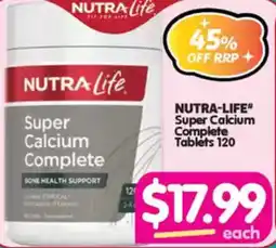 Your Discount Chemist NUTRA Life Super Calcium Complete offer